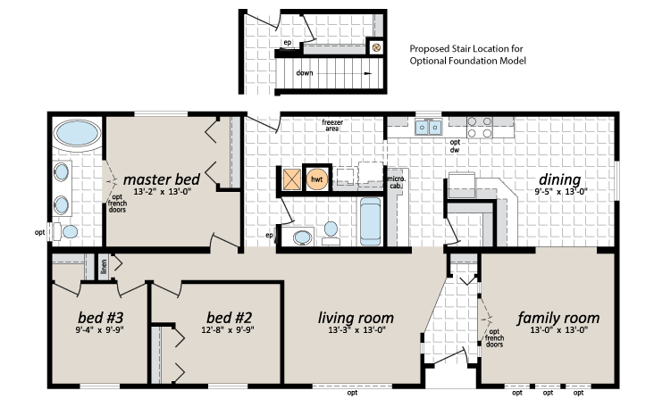 NSM705a Oakridge floorplan